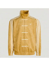 CNY Chinese Style Golden Oversized Jacket – Kung Fu Button Streetwear Track Jacket (Unisex)