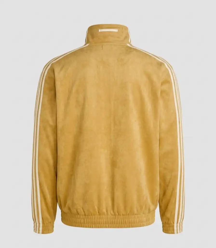 CNY Chinese Style Golden Oversized Jacket – Kung Fu Button Streetwear Track Jacket (Unisex)
