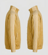 CNY Chinese Style Golden Oversized Jacket – Kung Fu Button Streetwear Track Jacket (Unisex)
