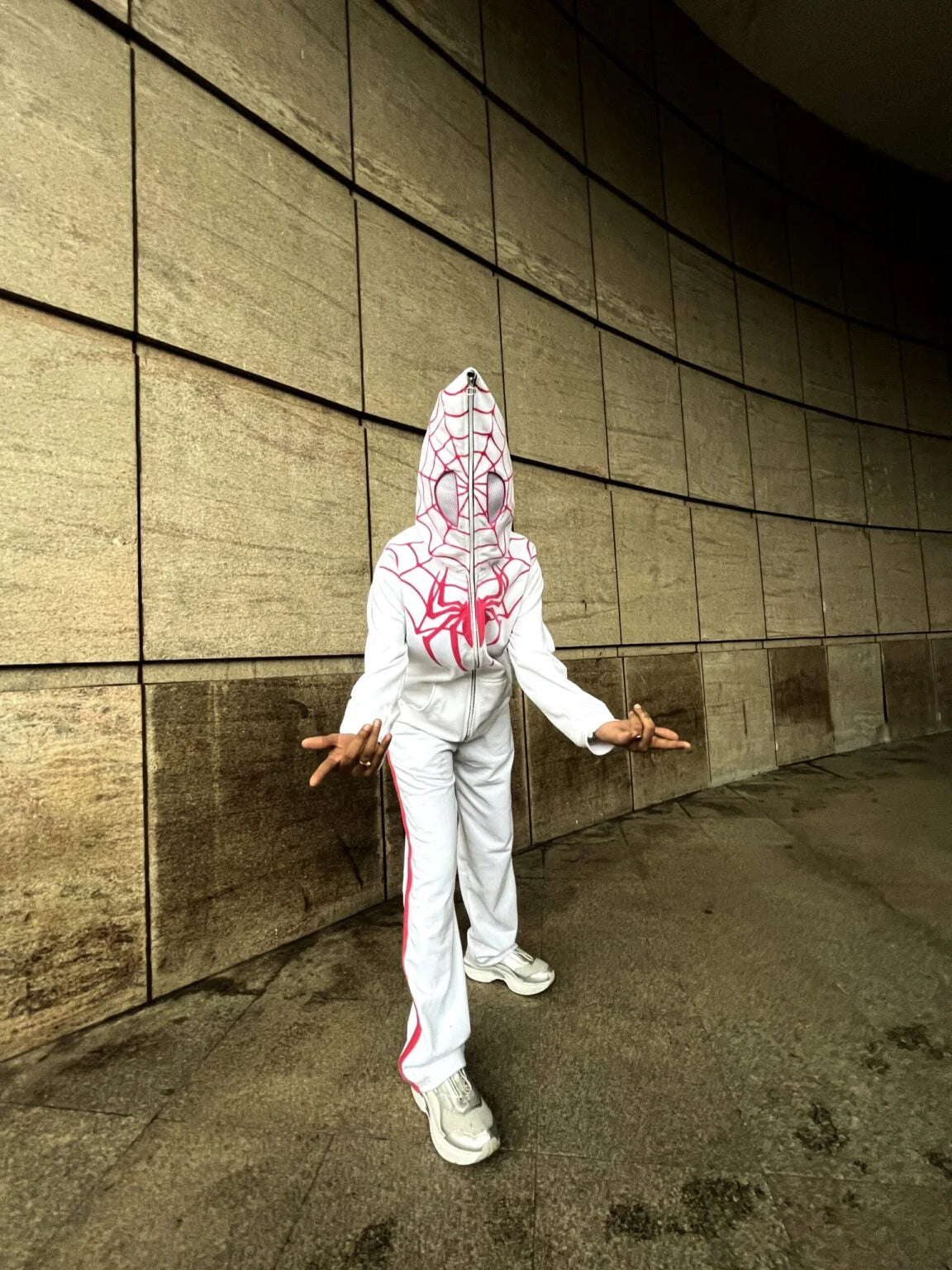 Couple Spider Hoodie Set – Zip-Up Spider Mask Hoodie Tracksuit for Men & Women Streetwear