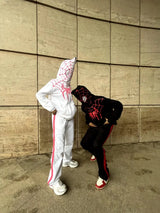 Couple Spider Hoodie Set – Zip-Up Spider Mask Hoodie Tracksuit for Men & Women Streetwear