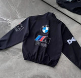 BMW M Power Inspired Oversized Racing Jacket – Black Motorsport Streetwear Jacket for Men & Women