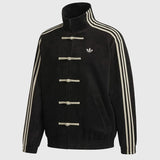 CNY Chinese Style Black Oversized Jacket – Kung Fu Button Streetwear Track Jacket (Unisex)