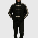 CNY Chinese Style Black Oversized Jacket – Kung Fu Button Streetwear Track Jacket (Unisex)