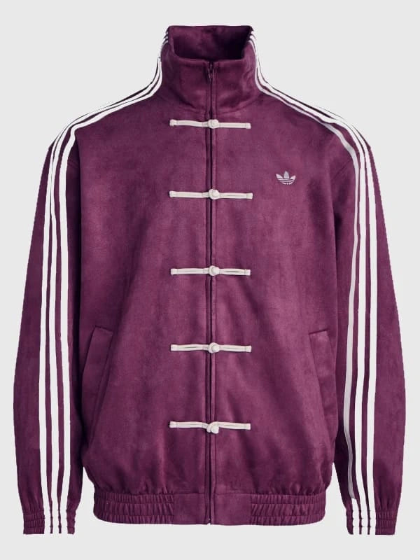 CNY Chinese Style Purple Oversized Jacket – Kung Fu Button Streetwear Track Jacket (Unisex)
