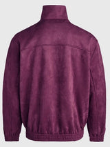 CNY Chinese Style Purple Oversized Jacket – Kung Fu Button Streetwear Track Jacket (Unisex)
