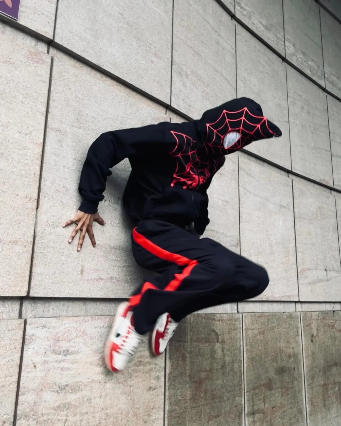 Couple Spider Hoodie Set – Zip-Up Spider Mask Hoodie Tracksuit for Men & Women Streetwear